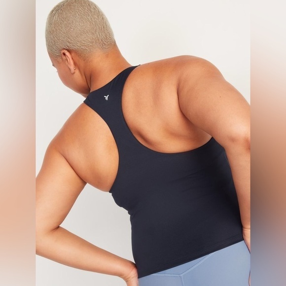 NWT! Navy PowerSoft Cropped Shelf-Bra Tank Top for Women - Multiple Sizes 🤎 - Picture 6 of 11